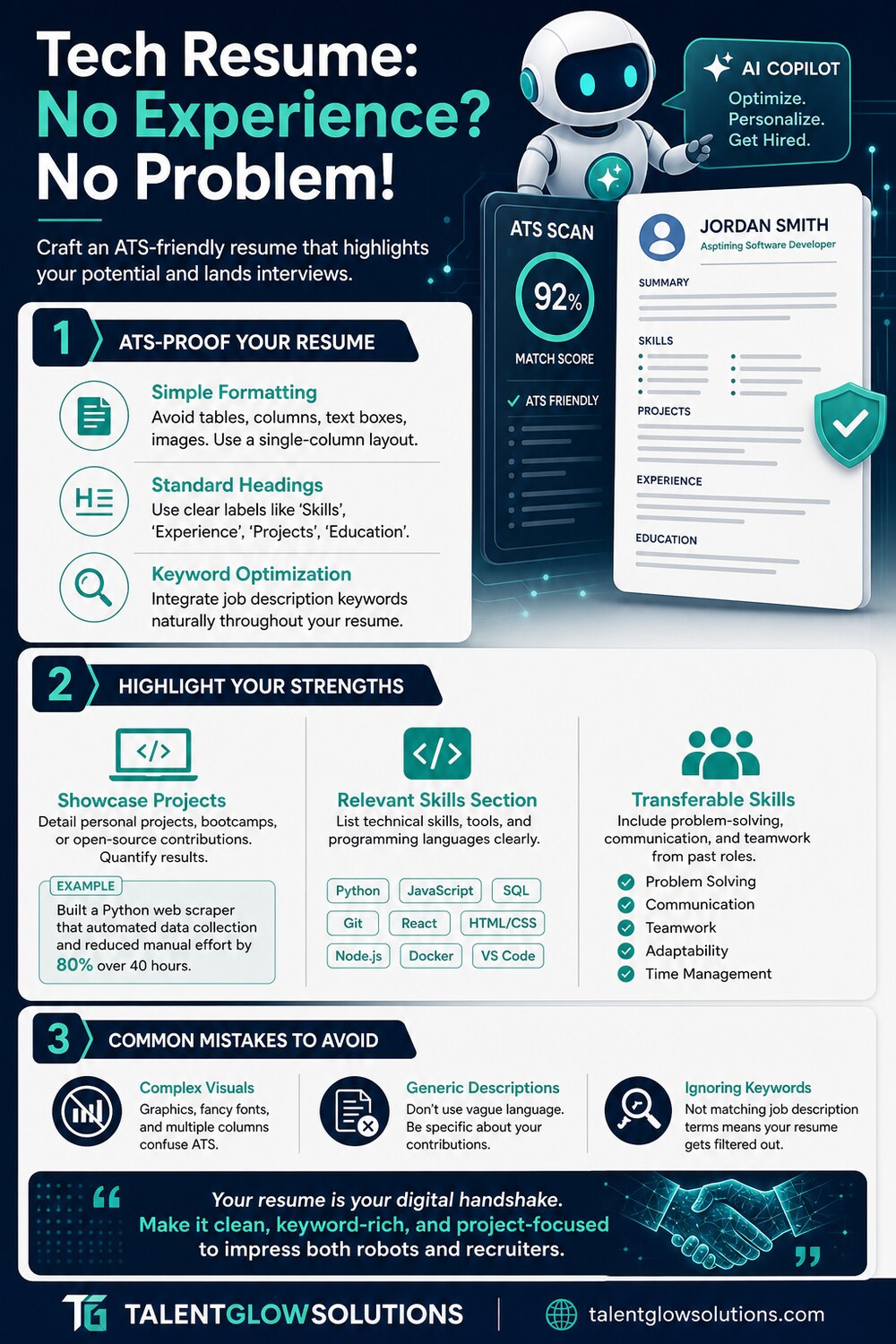 Infographic: Tech Resume: No Experience? No Problem!